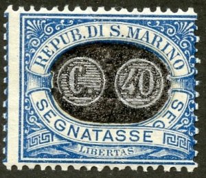 San Marino Scott J47 MFNHOG - 1931 Postage Due Surcharged - SCV $9.50 (NH)