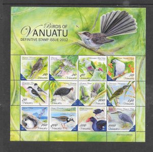 BIRDS - VANUATU #1036a  SHEET MNH