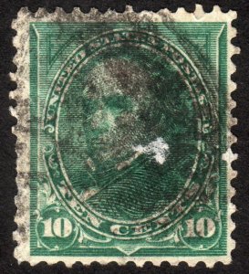 1895, US 10c, Daniel Webster, Used, Sc 273