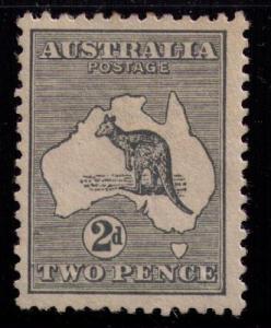 AUSTRALIA Sc# 3 MH FVF  WMK 8 Type I Kangaroo & Map 