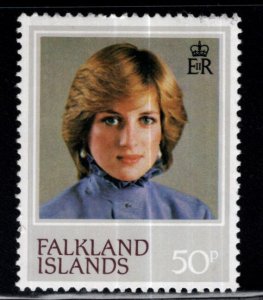 FALKLAND ISLANDS Scott 351 MH* Lady Diana 21st B-day portrait stamp