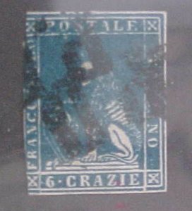 ITALY  TUSCANY STAMP #15  cat.$300.00 USED