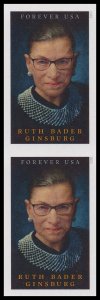 US 5821a Ruth Bader Ginsburg imperf NDC vert pair MNH 2023