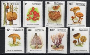 Thematic stamps ZAIRE 1979 MUSHROOMS 944/51 mint