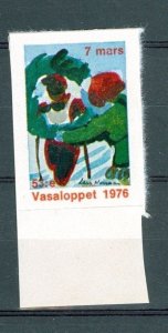 Sweden. Poster Stamp,Sticker 1976  Mnh. Vasa Ski Run