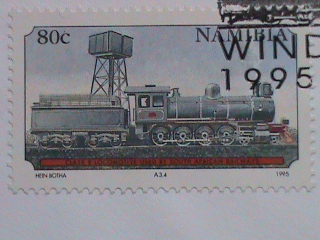 NAMIBIA- 1995 COVER :CENTENARY OF RAILWAYS- COMPLETE SET OF STAMP  FDC