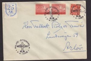 Sweden 1968 First flight Day Cover FFC