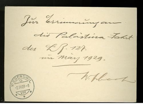 1929 Germany Graf Zeppelin Cover Middle East flight