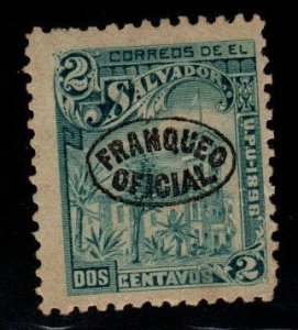 El Salvador Scott o92 MH* 1898 UPU official stamp