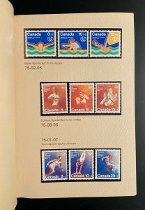 Stamps Postage Collection Canada years 1974/1979 / Album timbres complet Canada