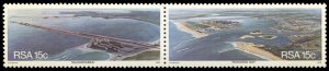 South Africa 504a, MNH, Opening of New Harbors se-tenant pair