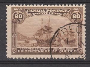CANADA 1908 TERCENTENARY 20C USED