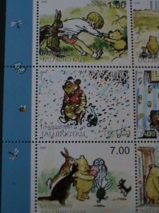 ​TAJIKISTAN-1999-DINSEY CARTOONS- WINNIE THE POOH-MNH-SHEET VF-LAST ONE