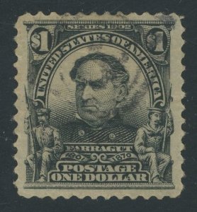 USA 311 - 1 Dollar Farragut - VF/XF Used with light cancel