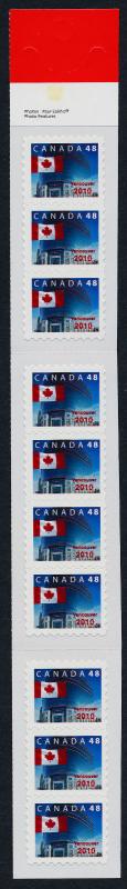 Canada 1991a Booklet BK251Aiii MNH Flag over Post Office HQ, Vancouver 2010 o/p