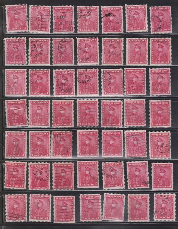 NEWFOUNDLAND - Scott # 189 Used Lot Of 79 - Some Minor Faults