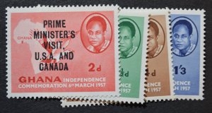 Ghana Sc # 28-31, VF MNH