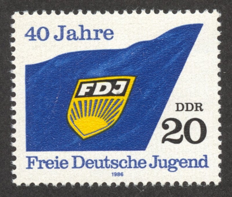 DDR Scott 2525 MNHOG - 1986 40th of Free German Youth Association