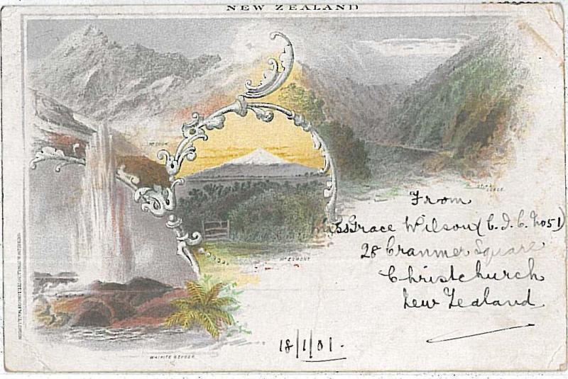 POSTAL HISTORY - POSTAL STATIONERY -    New Zealand 1901