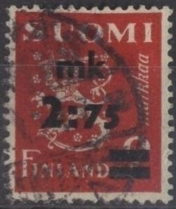 Finland 222 (used) 2.75m on 2m lion rampant, car (1940)