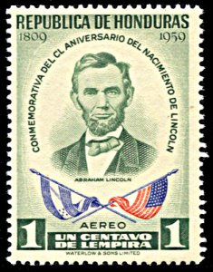 Honduras C289, MNH, 150th Anniversary Birth of Abraham Lincoln