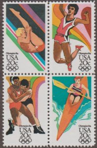 #2082-85, 'Olympic Games' Blk-4, (.20 cent)