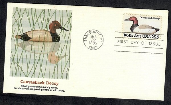 2140 Canvasback Decoy Unaddressed Fleetwood FDC