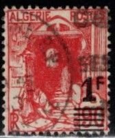 Algeria - #131 Street of Kasbah Surcharged  (Type I) - Used