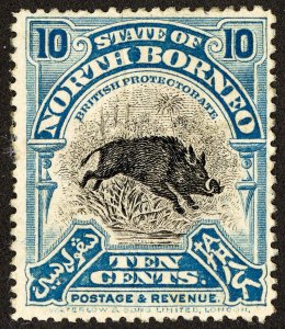 North Borneo Stamps # 134 HR VF Scott Value $45.00