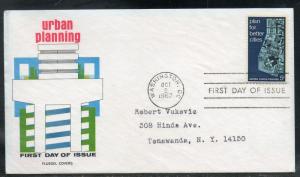 US #1333 Urban Planning FDC Fluegel Cachet addr E23