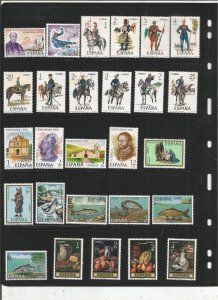 SPAIN COLLECTION ON STOCK SHEET, ALL MINT