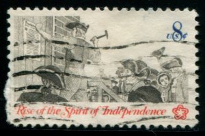 1477 US 8c Posting a Broadside, used