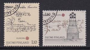 Finland    #621-622  cancelled  1979  Europa  postal history