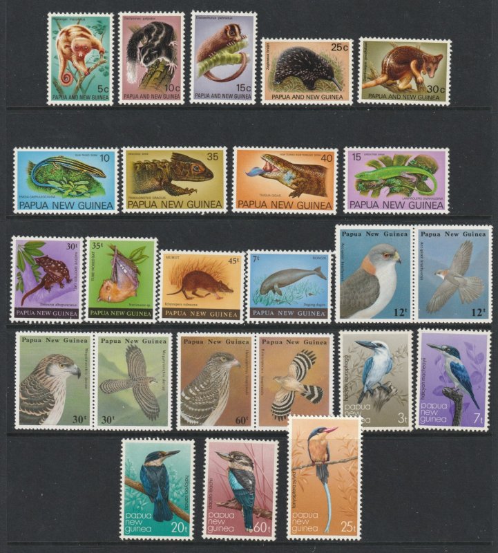 Papua N.G. x 8 mostly MNH sets