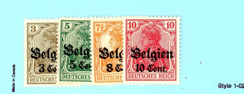 Belgium, Scott #N11-14, Unused, Hinged