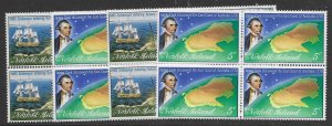 Norfolk Island 141-42   1970  8 sets   VF NH