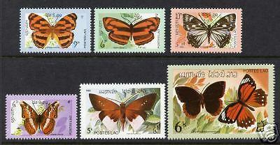 Laos 386-91 MNH - Butterflies