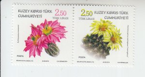 2019 Turkish Republic of Northern Cyprus Cactus Flowers Pr  (Scott 831) MNH
