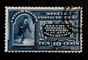 US #E4 Used Excellent Color Post Office Fresh 10¢ 1895 Special Delivery