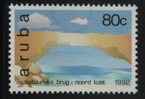 Aruba 1992 MNH Sc 87 80c North coast natural Bridge Natural Bridges