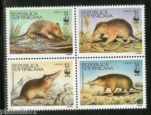 Dominican Republic 1994 WWF Hispaniolan Solenodon Wildlife Animals MNH # 5955