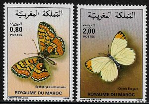 Morocco #610-1 MNH Set - Butterflies