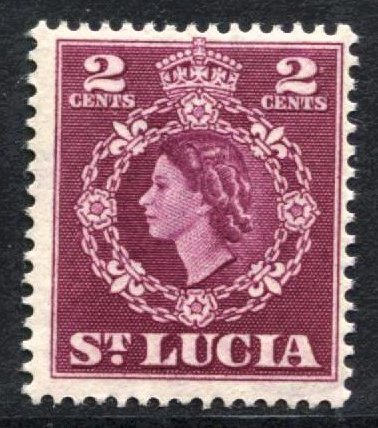 STAMP STATION PERTH - St. Lucia #158 QEII Definitive Issue MNH