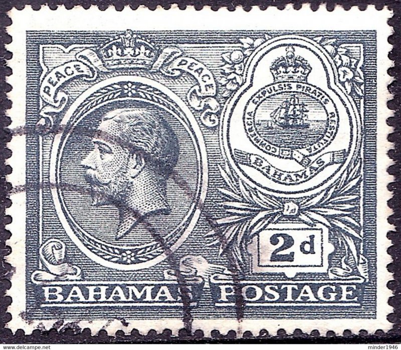 BAHAMAS 1920 KGV 2d Slate-Grey SG108 FU