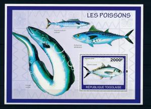 [27158] Togo 2010 Marine Life Fish MNH Sheet