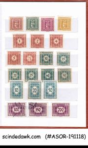 COLLECTION OF AUSTRIA 1912-1935 STAMPS IN SMALL STOCK BOOK