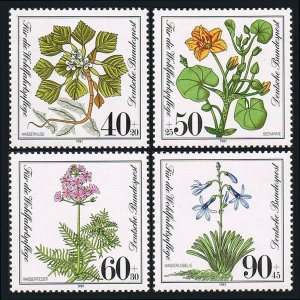 Germany 1981  -  Water plants, MNH set # B589-B592