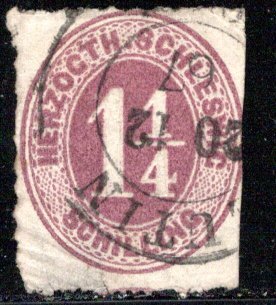 German States Schleswig-Holstein Scott # 11, used