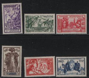 NEW CALEDONIA   208-213 MINT HINGED SET