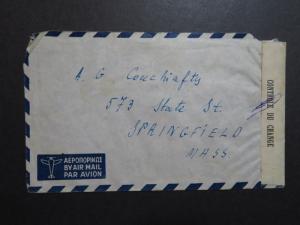 Greece 1948 Censor Airmail Cover to USA - Z8631